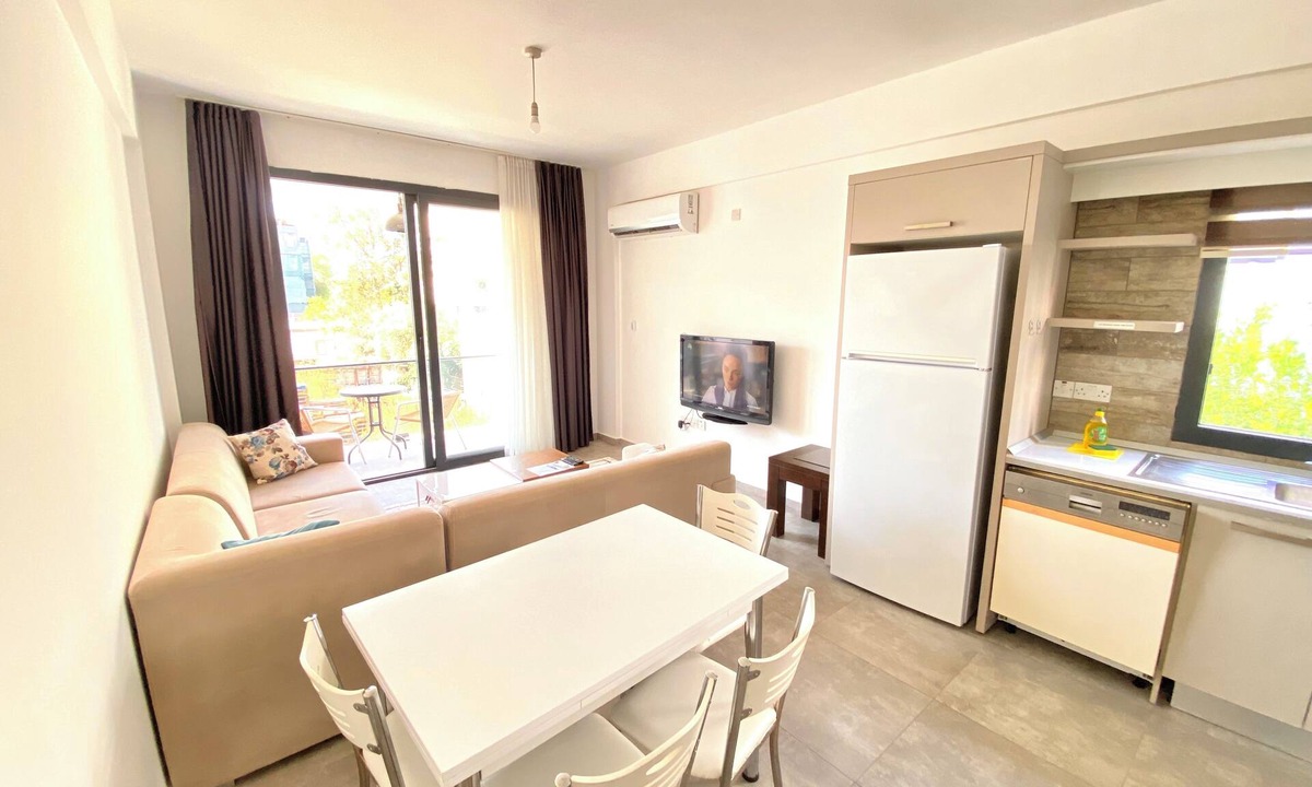 North Nicosia Apartment | 2 Bedr & 3 Beds & open plan Kitch & 1 Bathr & Close all amenities & AC all rooms