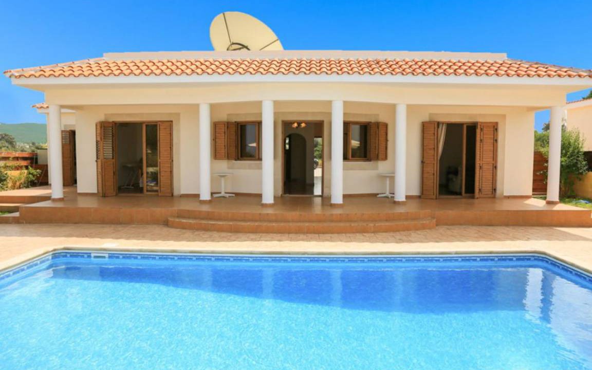 Polis Villa | Achilles Beach Villa Thio: Large Private Pool, Walk to Beach, Sea Views, A/C, WiFi, Car Not Required - 2110