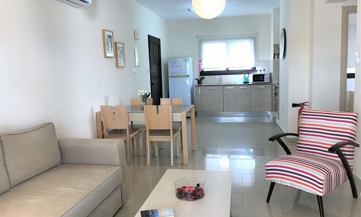 Kapparis Apartment | Kyklades Resort DPSAH03-A Colorful Two Bed Apartment -Pool-Gym