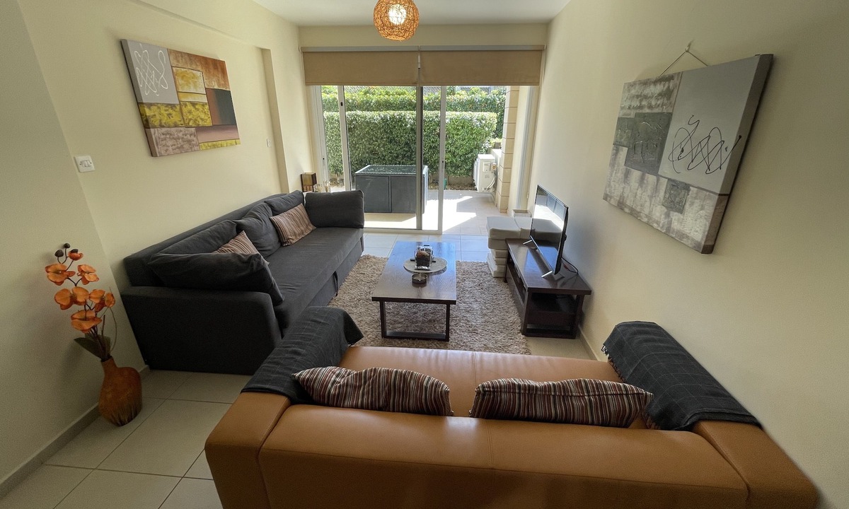 Pyla Apartment | Modern ground floor apartment with patio, pool and tennis court