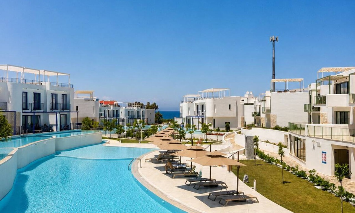 Cyprus House | Modern rooftop apartment with ocean views and a pool