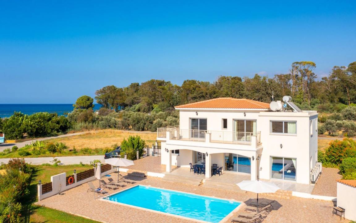 Polis Villa | Villa Achilleas Chrystalla: Large Private Pool, Sea Views, A/C, WiFi, Eco-Friendly - 2505