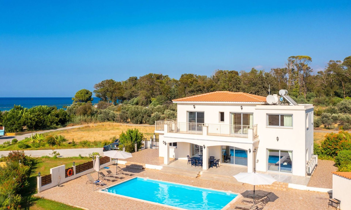 Polis Villa | Villa Achilleas Chrystalla: Large Private Pool, Sea Views, A/C, WiFi