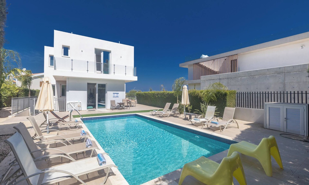 Protaras Villa | Villa Davina,Brand New, Luxury 5BDR Protaras Villa with Private Pool + Sea Views