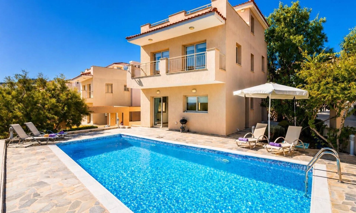 Droushia Villa | Villa Panorama Tria - Four Bedroom Villa, Sleeps 8