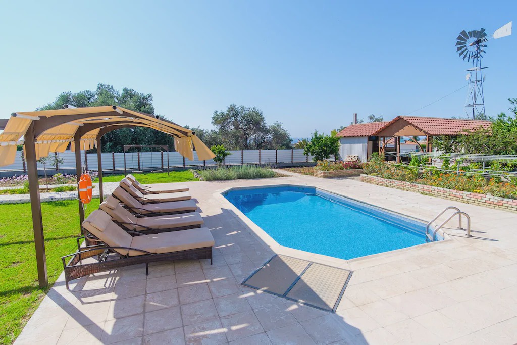 Argaka Villa | Villa with private pool and large balcony with sea view ideal for families.