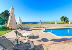 Achilles Beach Villa Thio: Large Private Pool, Walk to Beach, Sea Views, A/C, WiFi, Car Not Required - 2110 in Poli Crysochous