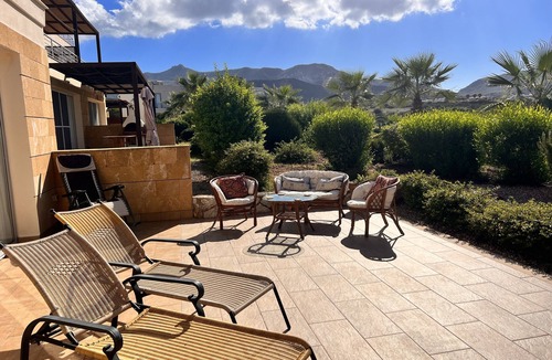 Bouvet Island Apartment | 2 bedroom ground floor apartment in Tatlisu, North Cyprus. communal pools onsite