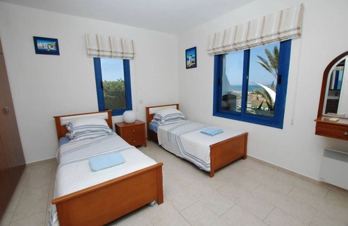 Kissonerga Villa | Beach Front, Wonderful Holiday Villa with Sauna in Kissonerga, Special Offer!