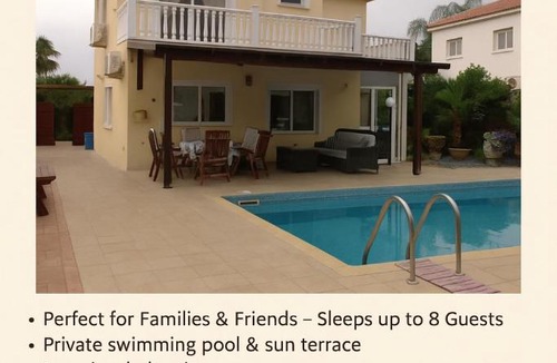 Ayia Thekla Villa | Carolyn Villa is a Luxury 4-Bedroom Villa with Private Pool in Ayia Napa