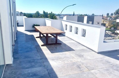 Livadia Apartment | Charming 3-bedroom Penthouse with AC, WiFi in lovely Oroklini