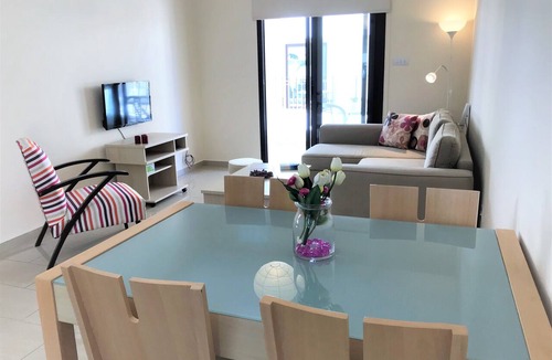 Kapparis Apartment | Kyklades Resort DPSAH03-A Colorful Two Bed Apartment -Pool-Gym