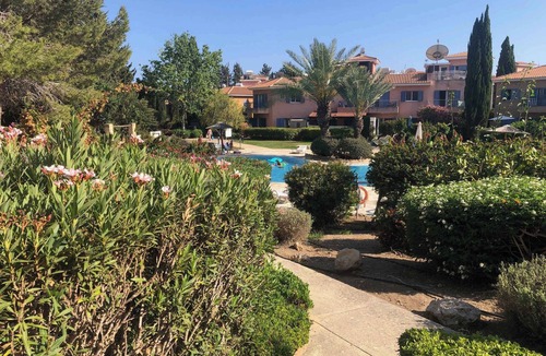 Paphos Apartment | Limnaria Villas - Comfy 2BR, 2 bath Ground Floor Apart. Pvt Garden