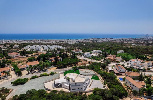 Ayia Napa Villa | Luxury 7-bedroom villa with panoramic sea view & saltwater pool!