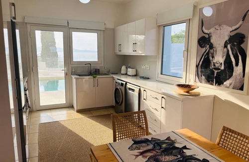 Argaka House | Luxury, private, full sea view villa with large pool close to the beach