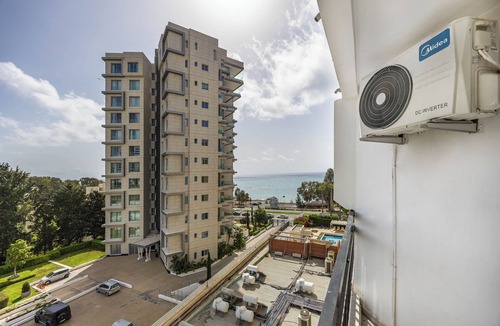 Agios Tychon Apartment | Marathon Beach Apartment - Sea View, Shared Pool