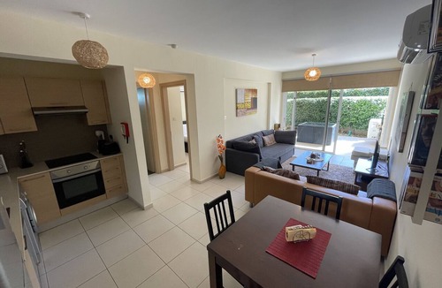 Pyla Apartment | Modern ground floor apartment with patio, pool and tennis court