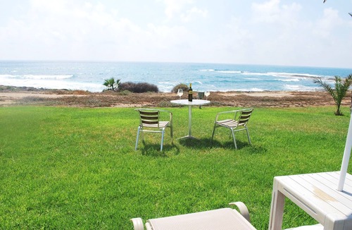 Kissonerga Villa | Sea Front, Heated Pool, Lovely Paphos Villa, Villas for Larger Groups Nearby