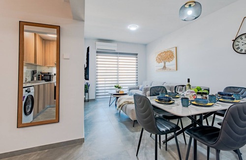Larnaca Apartment | TelMar Sky View - “Stylish 3-Bedroom Apartment with Mountain & Sea Views”