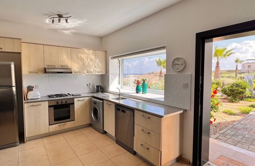 Tatlisu Condo | True frontline apartment with private sandy beach in Tatlisu - "King" Apartment