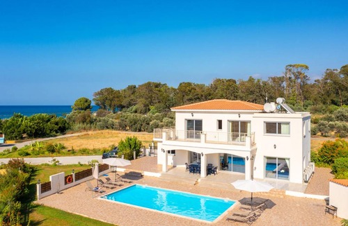 Polis Villa | Villa Achilleas Chrystalla: Large Private Pool, Sea Views, A/C, WiFi, Eco-Friendly - 2505