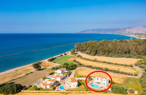 Polis Villa | Villa Achilleas Chrystalla: Large Private Pool, Sea Views, A/C, WiFi