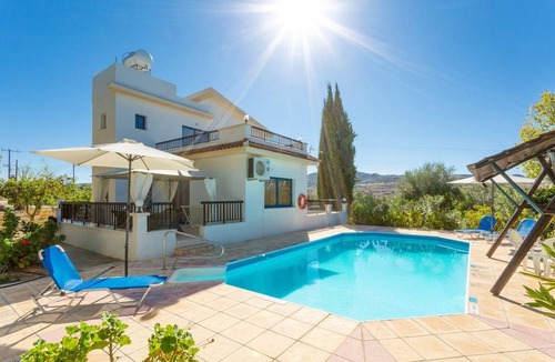 Polis Villa | Villa Charoula Ena: Large Private Pool, A/C, WiFi