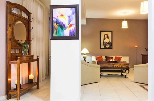 Peristerona Villa | Villa Irene Palace: Large Private Pool, Sea Views, A/C, WiFi