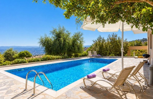 Droushia Villa | Villa Panorama Tria - Four Bedroom Villa, Sleeps 8