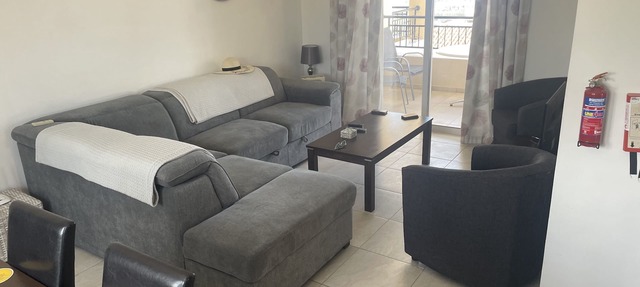 2 bedroomed 2 bathroom Apartment with roof terrace. Views Over Paphos To The Sea in Tremithousa