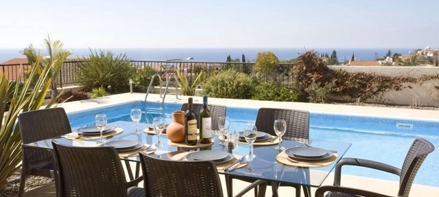 3 Bed High Spec Villa in Tala/Amazing Sea Views/Heated Pool & Car Included in Tala