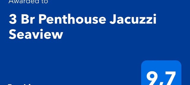 3 Br Penthouse Jacuzzi Seaview in Limassol