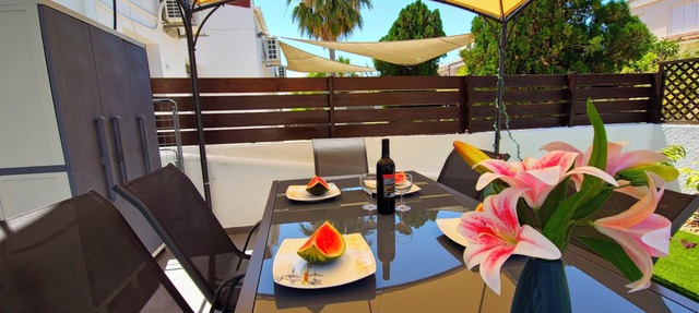 Amazing peaceful location, surrounded by palm trees and just 200 meters from the beach! in Larnaca