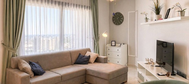 Beautiful apartment with a magic view from the balcony in İskele in Yeni İskele