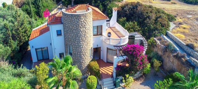 Charming Stone Feature Villa with Private Pool and Serene Coastal Garden Retreat in Kyrenia