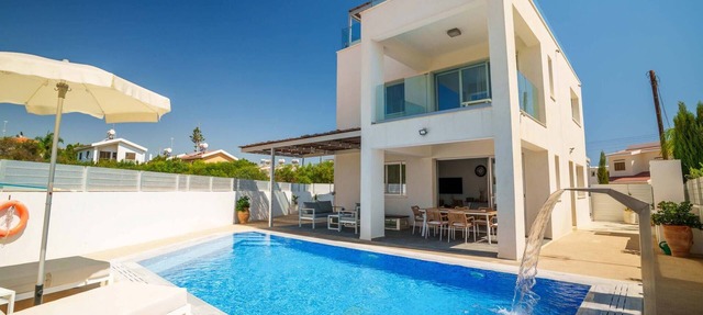 Geo Panoramic Villa Konnos/Seaview+Pool+Gym in Protaras