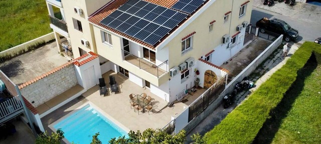Kallisti Villa with private swimming pool sea view and spacious living areas in Larnaka