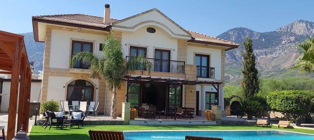 Large Luxury 4 bedroom Villa With Private Swimming Pool In Lapta, North Cyprus. in Lapta