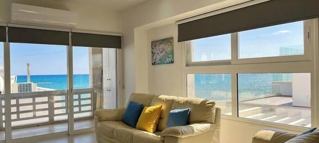 Larnaca Beachhouse Apt - bright and spacious with direct access to the beach. in Voroklini