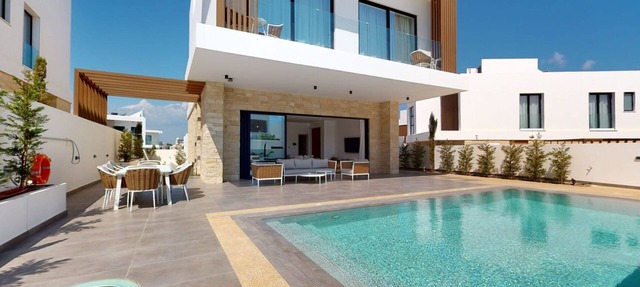 Lavish Cyprus Seaview Villa Moirai | 4 BDR | Private Pool | Prime Location |. in Protaras