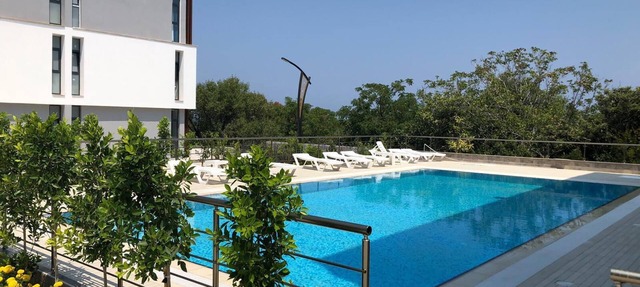 Luxury Flat, great view, private terrace, pool Lapta Kyrenia in Lapta
