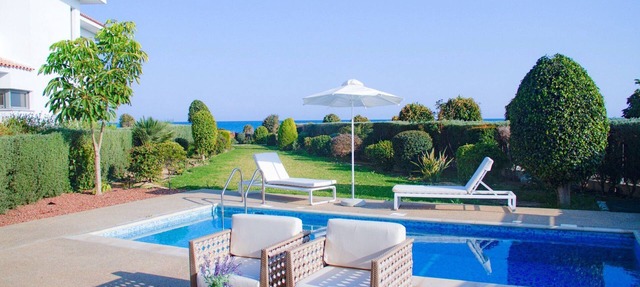 Mazatos Beachfront Gardens | Villa with Garden View and Private Pool| Stunning. in Mazotos