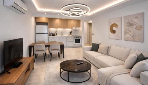 Modern Apartment with Jacuzzi & Pool in Mykonos Homes Resort, Northern Cyprus in Paralimni