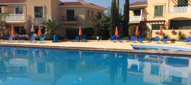Modern,Comfortable and spacious apartment with large outside space for dining in Pafos