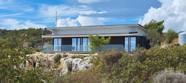 Off Grid Luxury Tiny House with sweeping sea views in Pareklisia