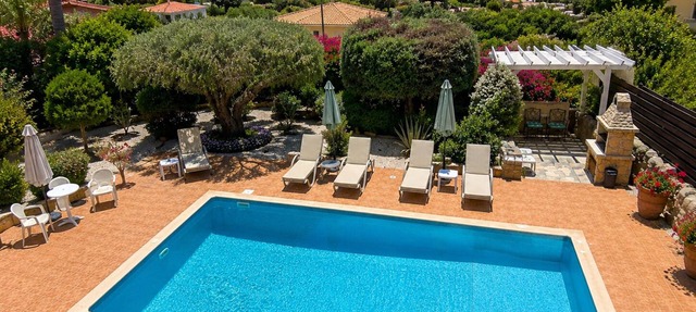 Olive Tree Villa | Luxury 5 Bed Sea View Villa with Private Pool, Peyia in Pegia