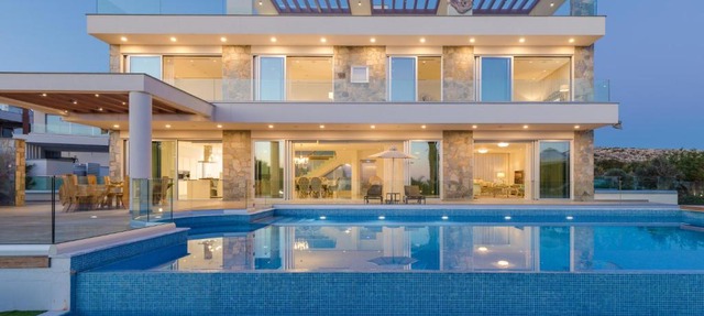 Palace of Mediterranean Beachfront Villa in Ayia Napa