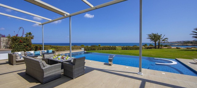 Protaras Fig Tree Bay Seafront Villa Infinite Aretousa in Protaras