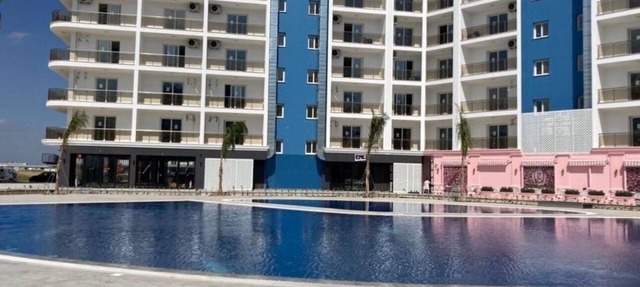 Studio apartment in iskele with pool and restaurants and 200 meters to sea in Yeni Iskele