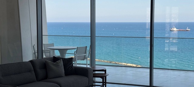 The One Tower: Luxury Oceanfront 3BR with Panoramic Sea Views in Limassol